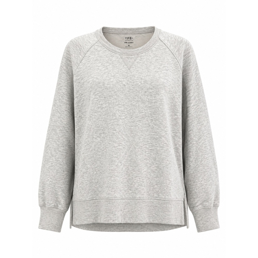 Abercrombie & Fitch YPB neoKNIT Crewneck Sweatshirt Grey Heather Mens Medium - Picture 1 of 12